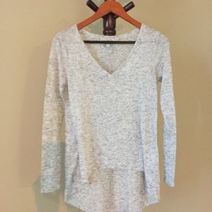 ➕Express 111 Long Sleeve White & Grey Shirt